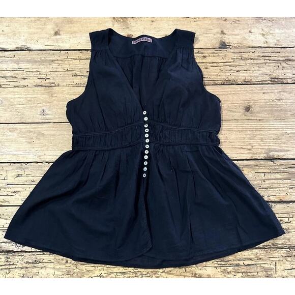 Velvet by Graham & Spencer Tops - Velvet By Graham&Spencer Women’s Size P Black Sleeveless Babydoll Top